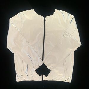 Reflective bomber jacket